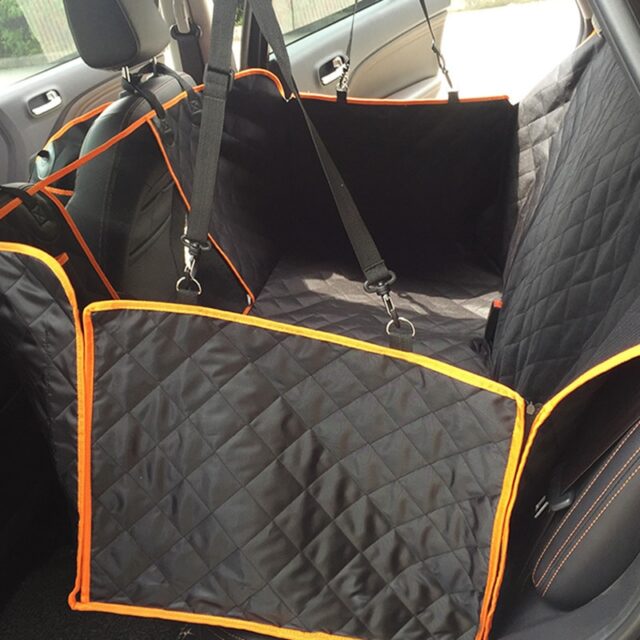 Dog’s Contrast Trim Car Seat Cover