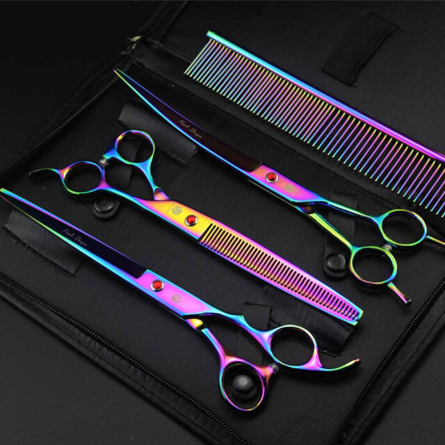 Professional Pet Grooming Scissors Set