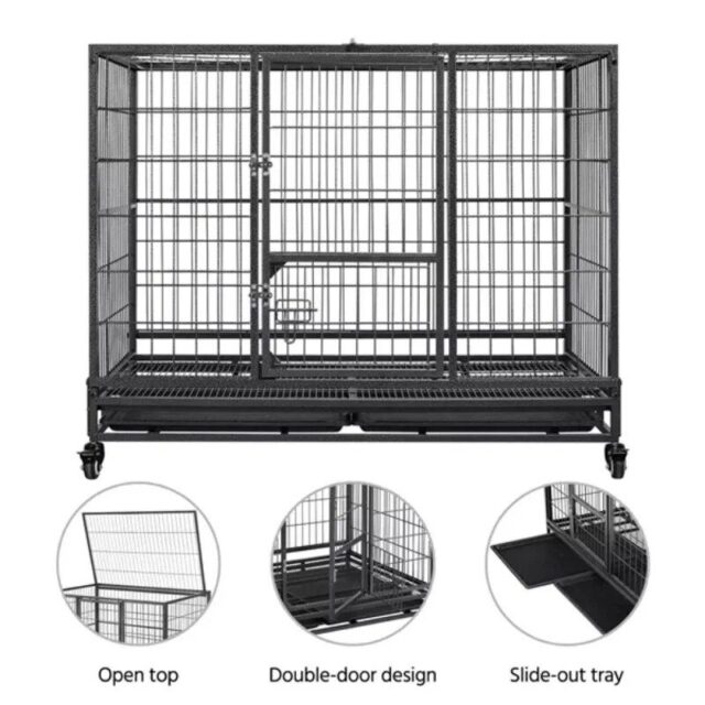 Deluxe Indoor/Outdoor Dog Kennel and Crate Playpen