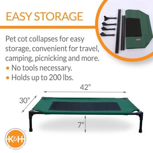 Elevated Breathable Mesh Dog Bed